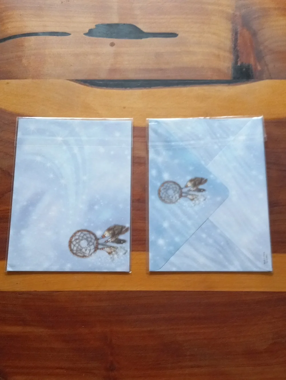 Lot of 5 Religious Feather & Dreamcatcher Birthday Cards with Envelopes